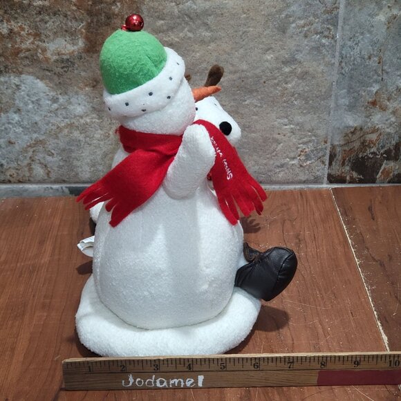 Hallmark Jingle Pals Plush Snowman Dog Musical Animated Sings Jingle Bells - Picture 9 of 13
